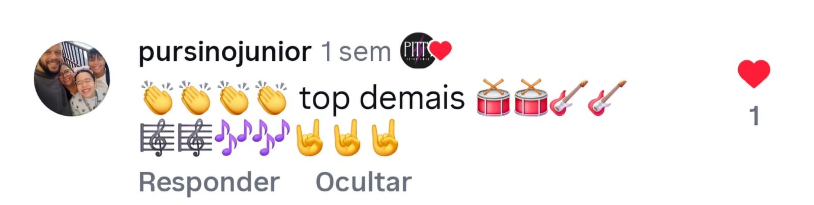 Comentário de pursinojunior: top demais